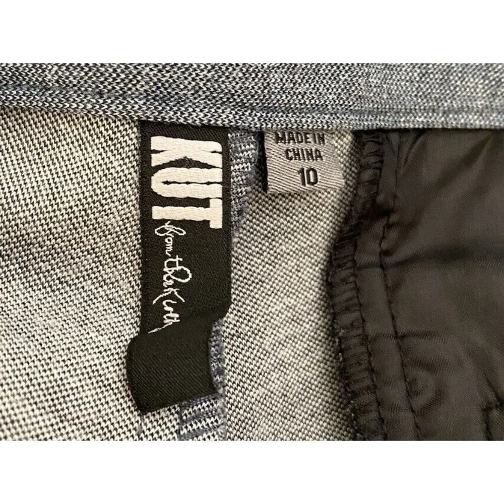 KUT from‎ Kloth Womens Blue Dress Pants Very Stretchy Size 10 Business Casual - Picture 4 of 5